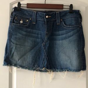 True Religion denim skirt